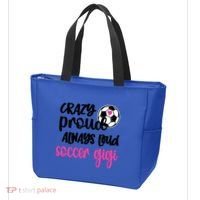 Crazy Proud Loud Soccer Gigi Soccer Player Gigi Funny Gift Tote Bag thumb 3