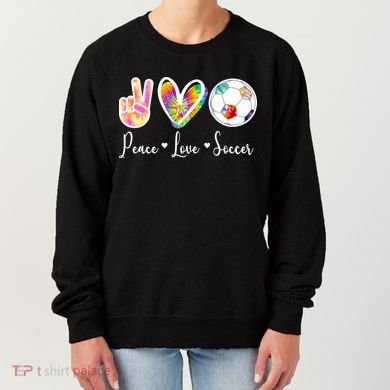 Cute Peace Love Soccer Women's Sweatshirt