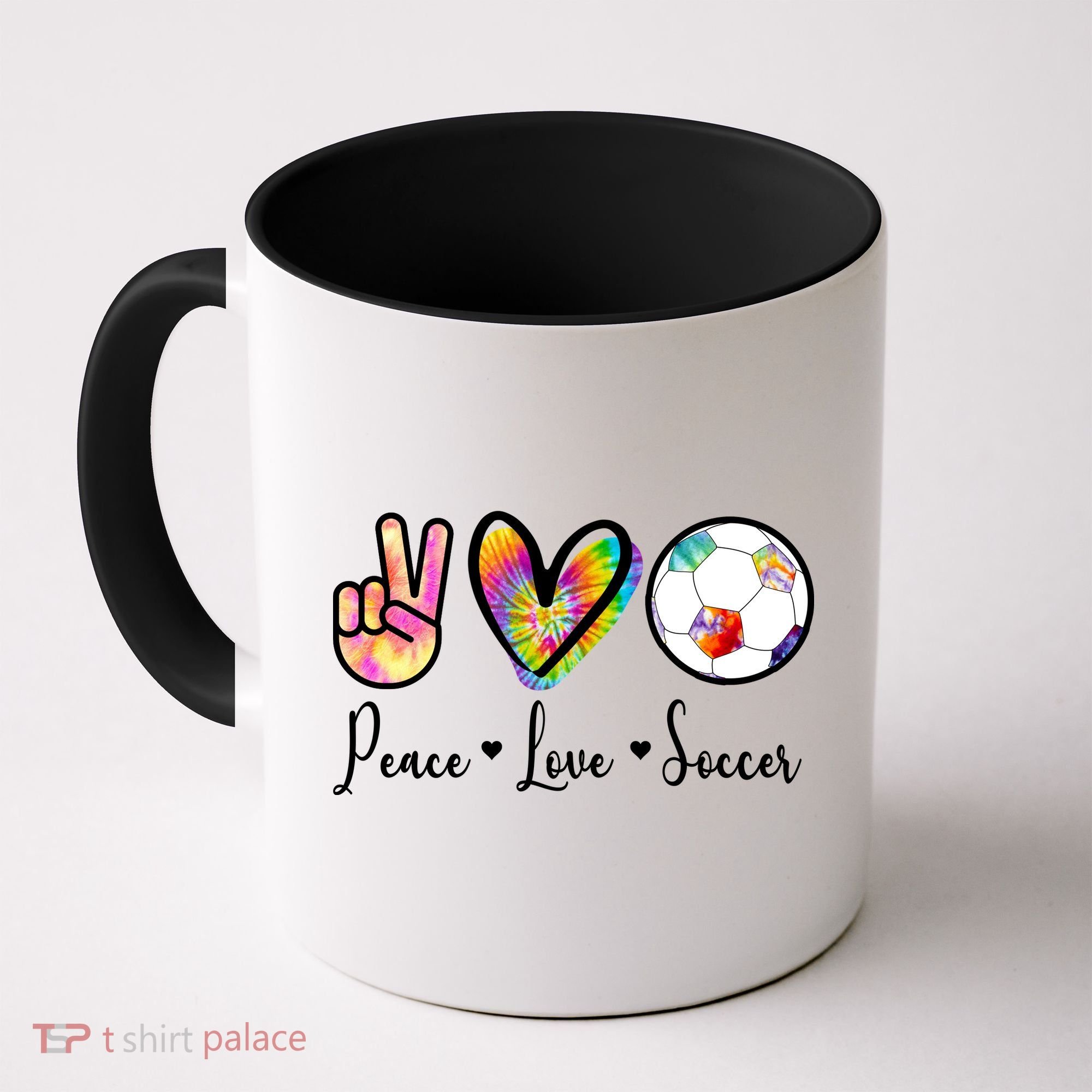 Cute Peace Love Soccer Coffee Mug