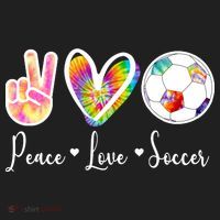 Cute Peace Love Soccer Beanie thumb 2