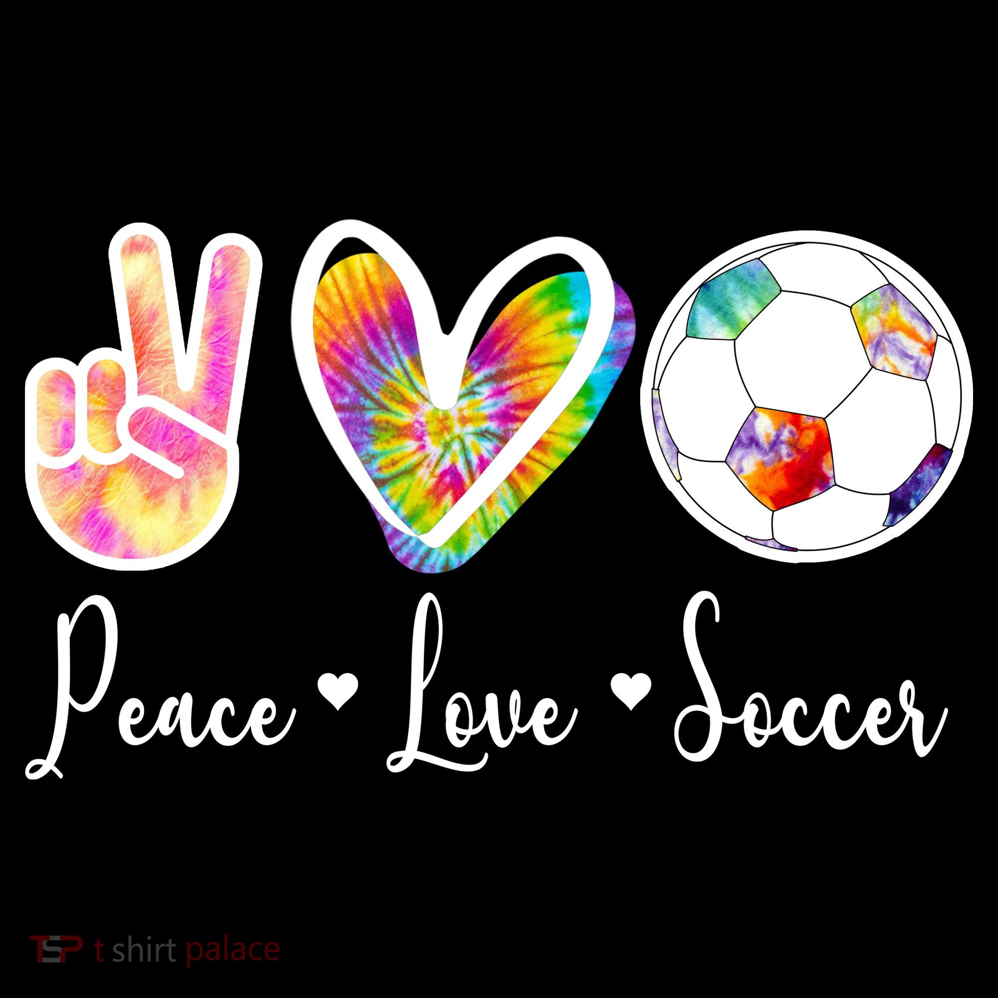 Cute Peace Love Soccer Ornament