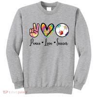 Cute Peace Love Soccer Sweatshirt thumb 0