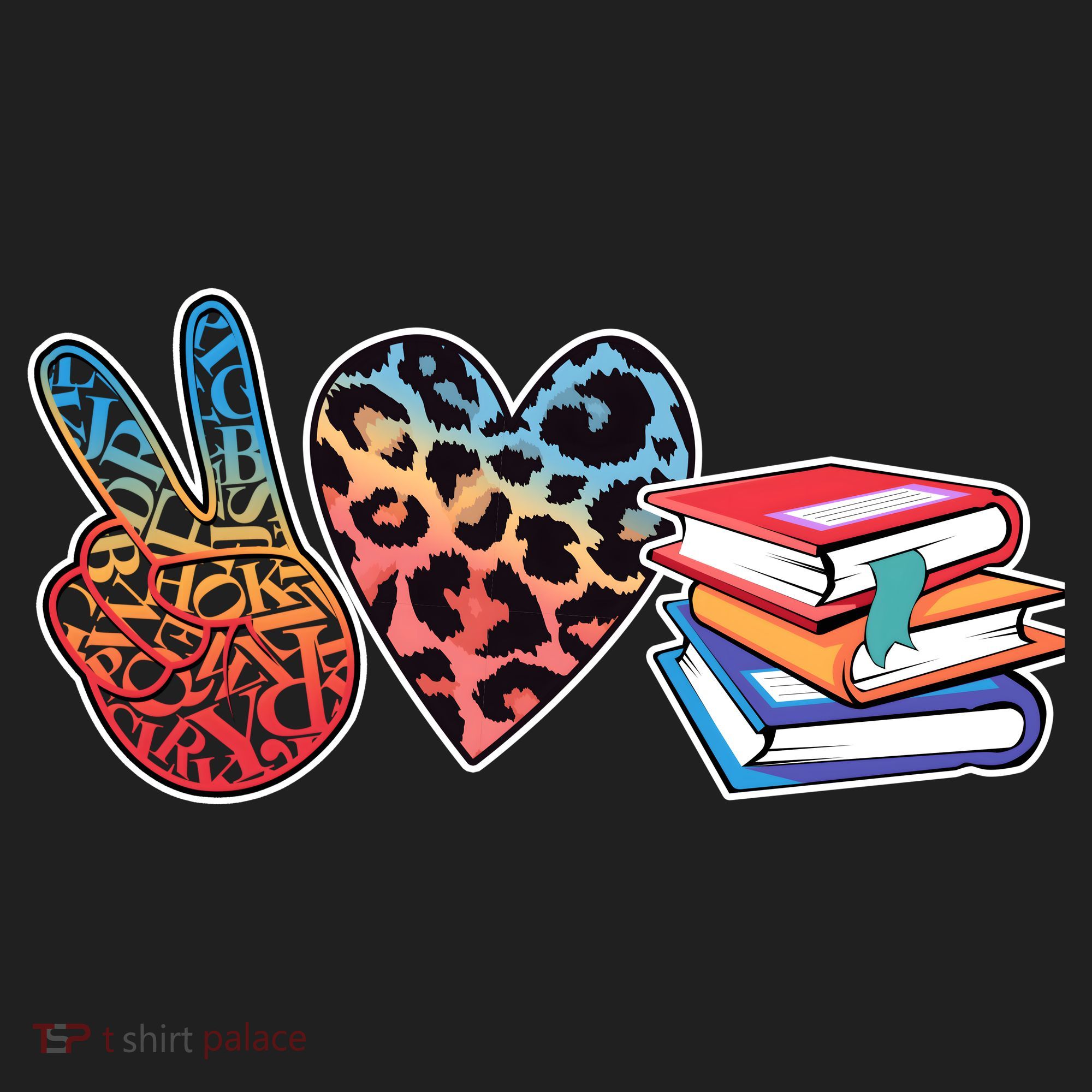 Cute Peace Love Books Reading Fan Book Lover Beanie