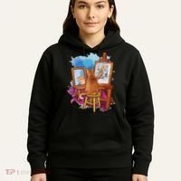 Cat Painting Lion Artistic Animals Lover Graphic Novelty Hoodie thumb 5