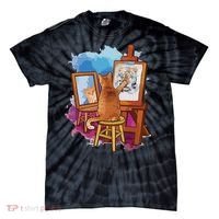 Cat Painting Lion Artistic Animals Lover Graphic Novelty Tie-Dye T-Shirt thumb 0