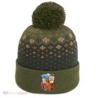 Cat Painting Lion Artistic Animals Lover Graphic Novelty The Baniff Cuffed Pom Beanie thumb 0