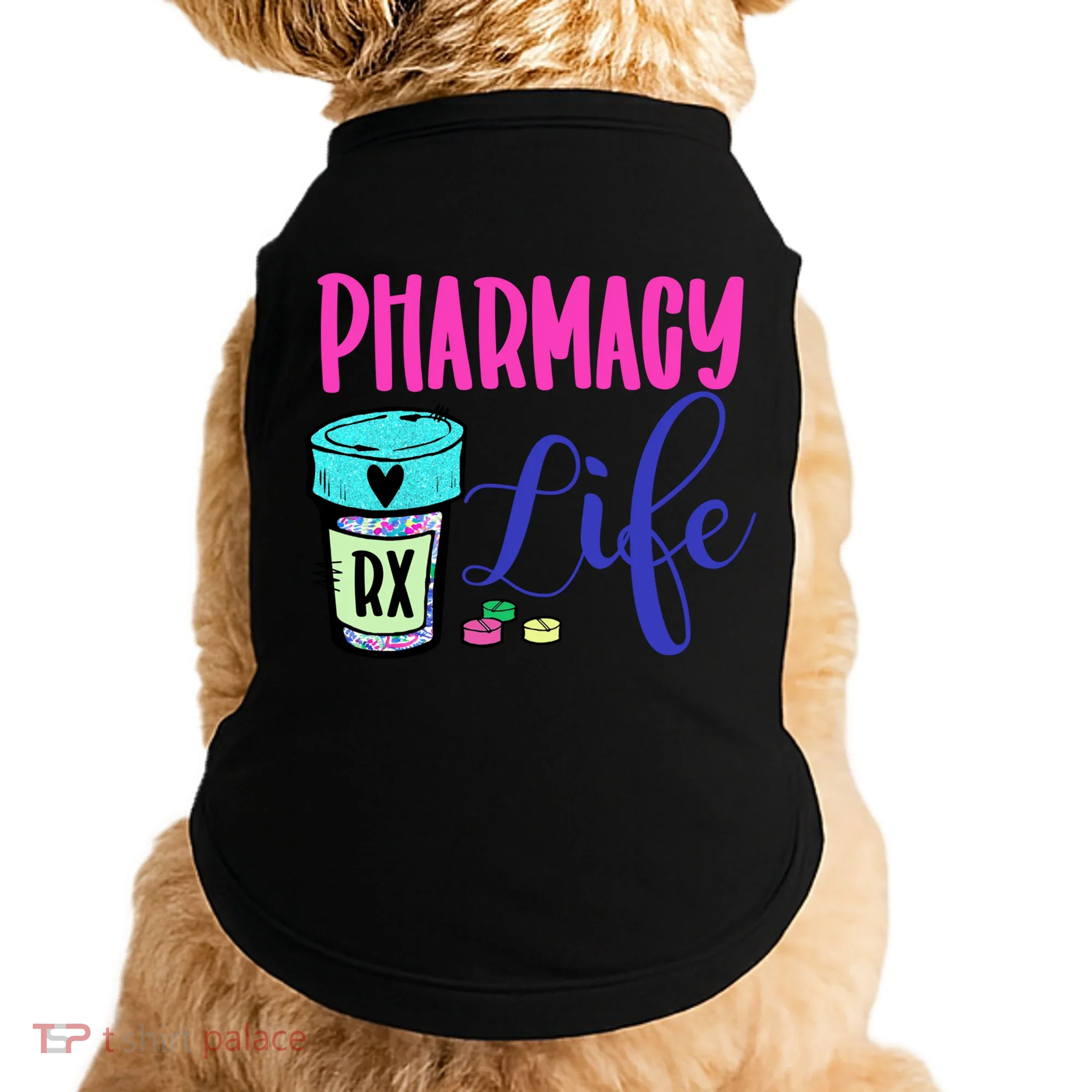 Cute Pharmacy Life Medication Pill Pharmacist Pharmacy Tech Gift Doggie Tank