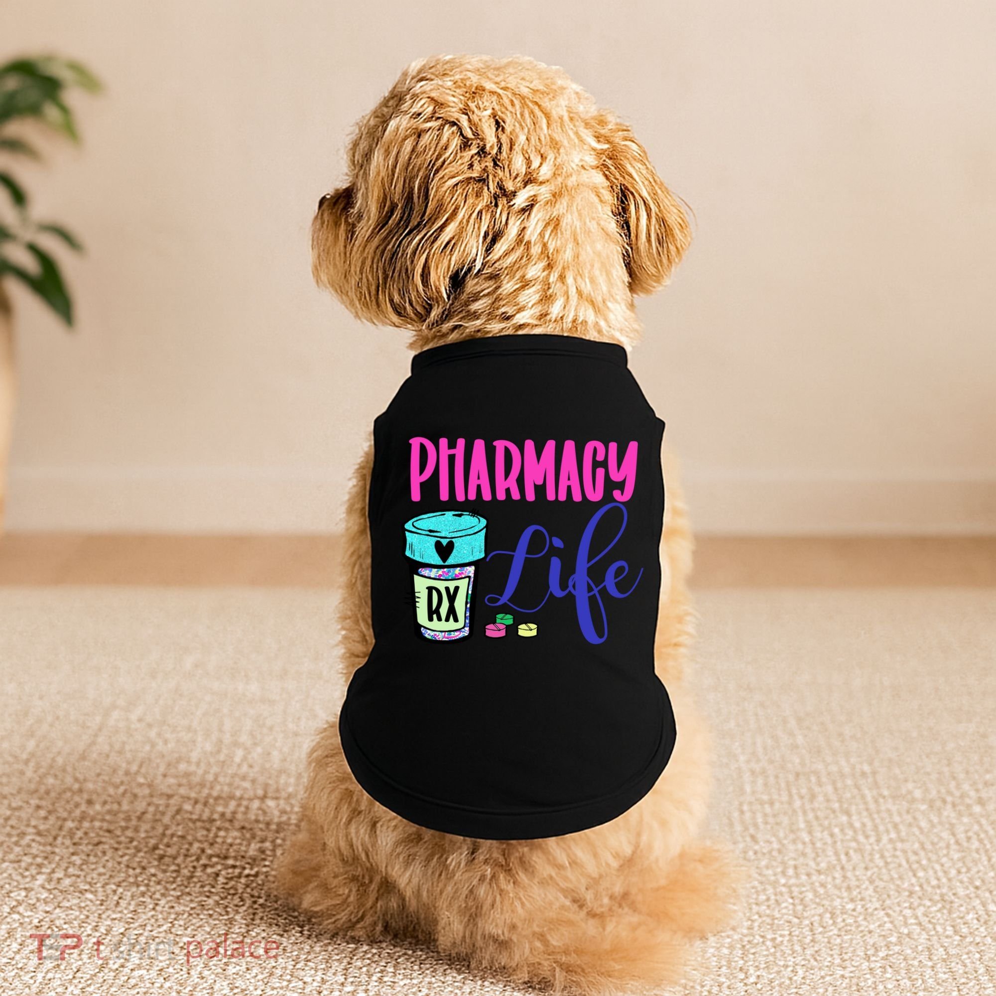 Cute Pharmacy Life Medication Pill Pharmacist Pharmacy Tech Gift Doggie Tank