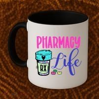 Cute Pharmacy Life Medication Pill Pharmacist Pharmacy Tech Gift Coffee Mug thumb 2