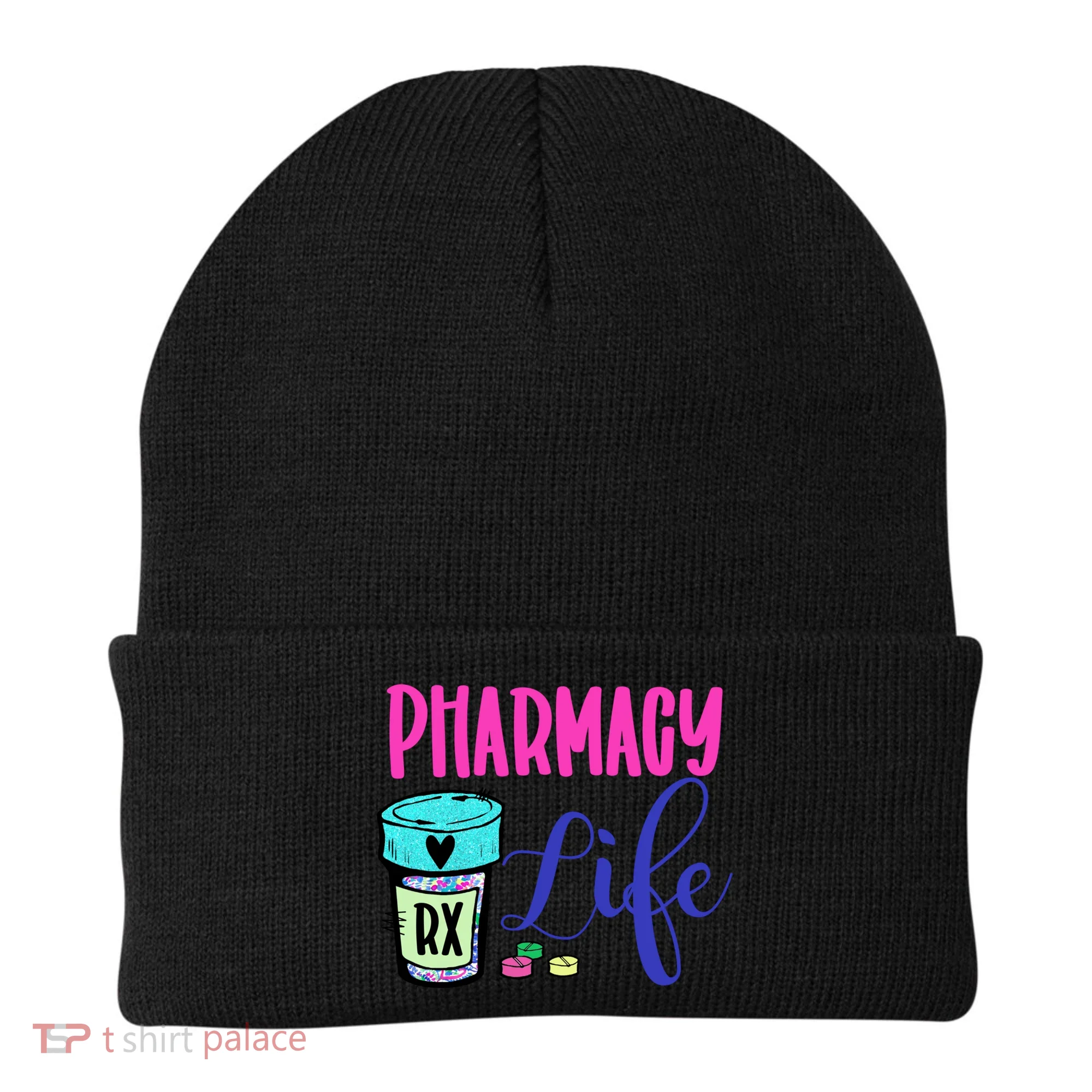 Cute Pharmacy Life Medication Pill Pharmacist Pharmacy Tech Gift Beanie