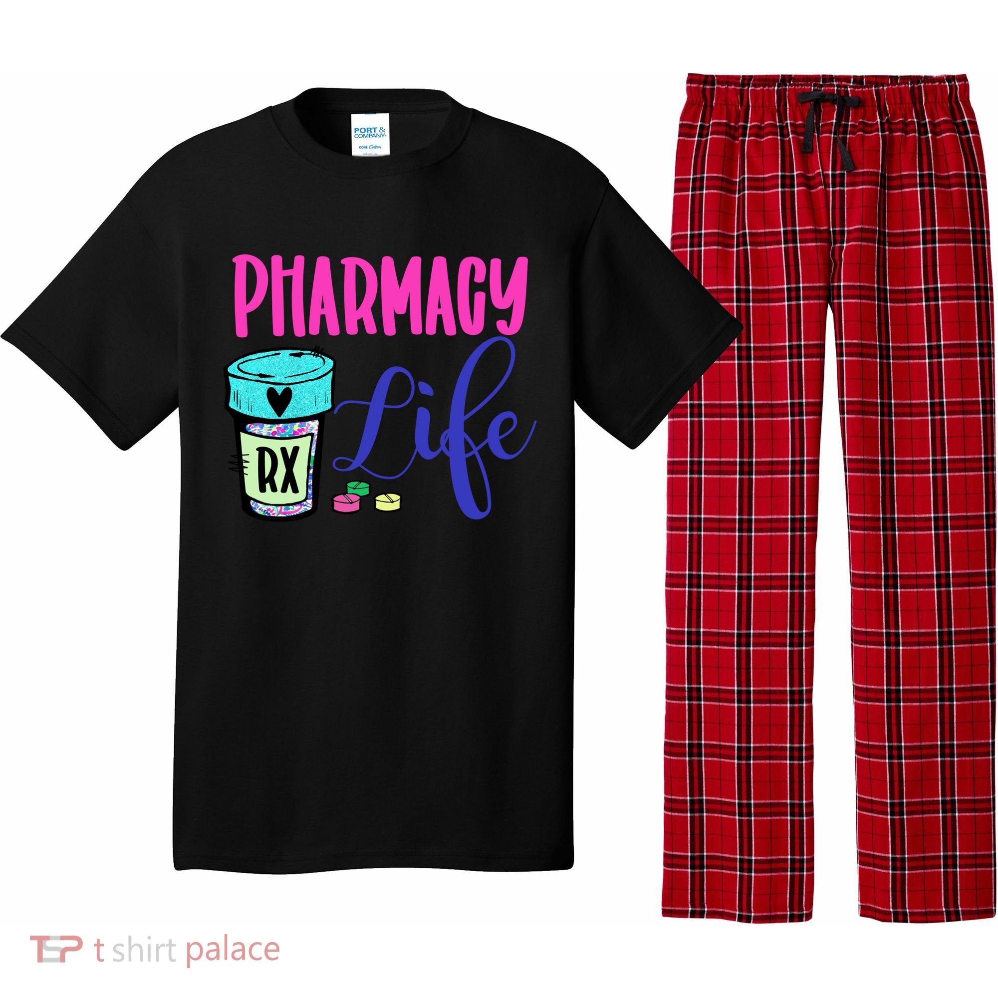 Cute Pharmacy Life Medication Pill Pharmacist Pharmacy Tech Gift Pajama Set