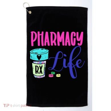 Cute Pharmacy Life Medication Pill Pharmacist Pharmacy Tech Gift Golf Towel