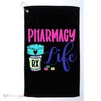Cute Pharmacy Life Medication Pill Pharmacist Pharmacy Tech Gift Golf Towel thumb 0