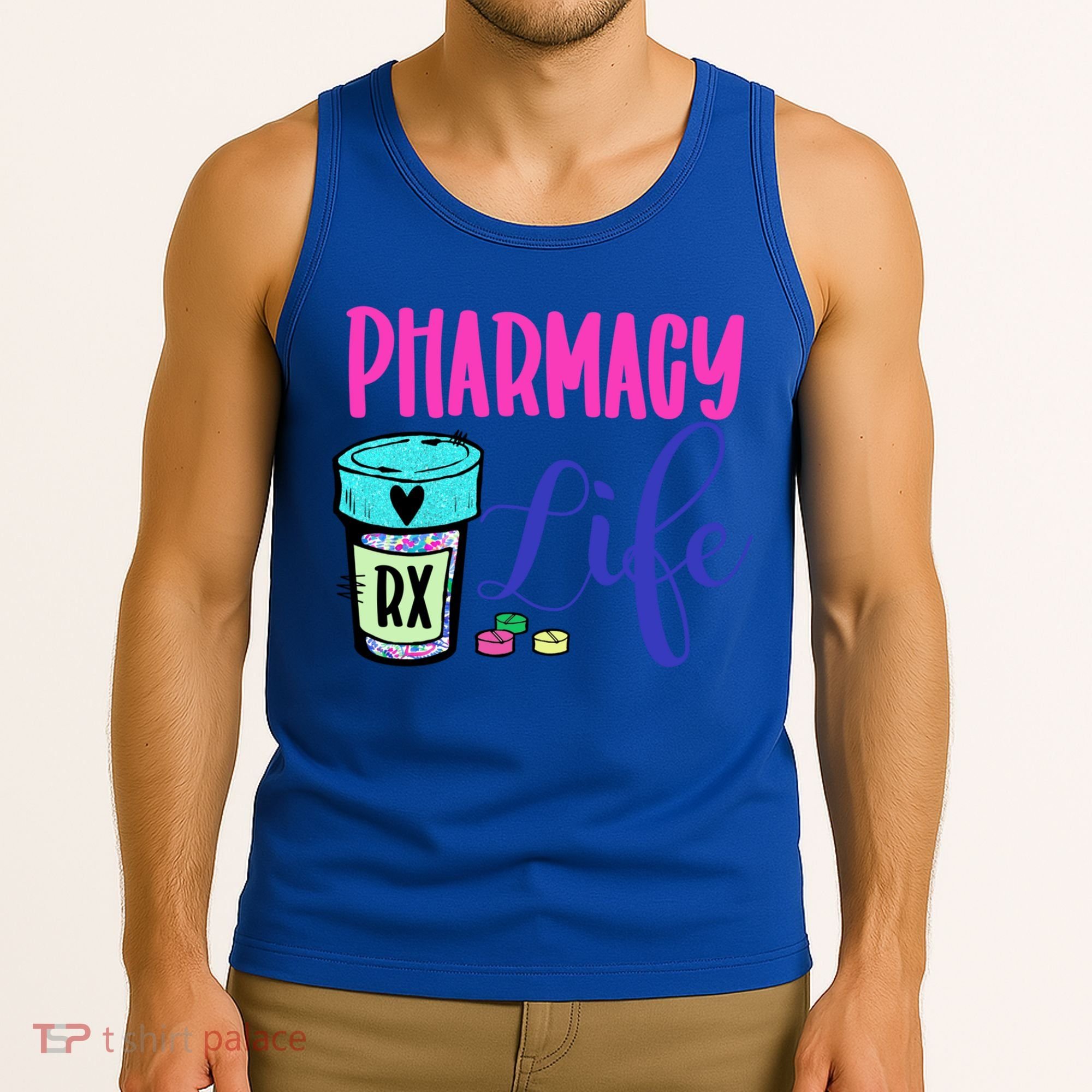 Cute Pharmacy Life Medication Pill Pharmacist Pharmacy Tech Gift Tank Top