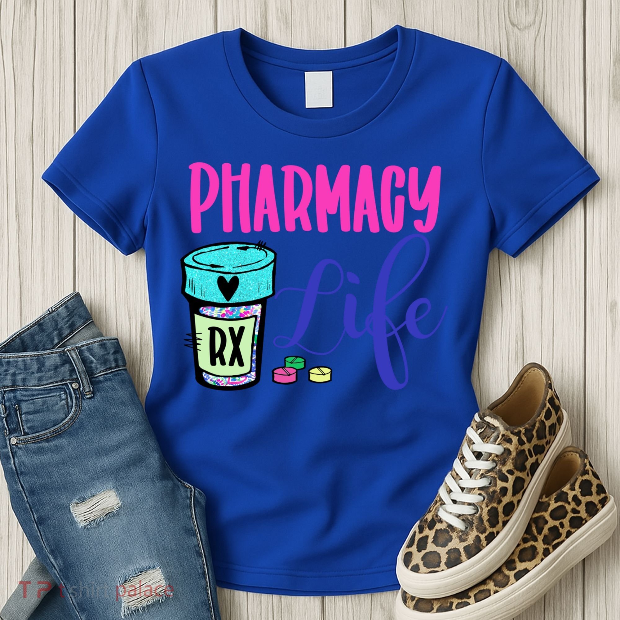 Cute Pharmacy Life Medication Pill Pharmacist Pharmacy Tech Gift Women's T-Shirt