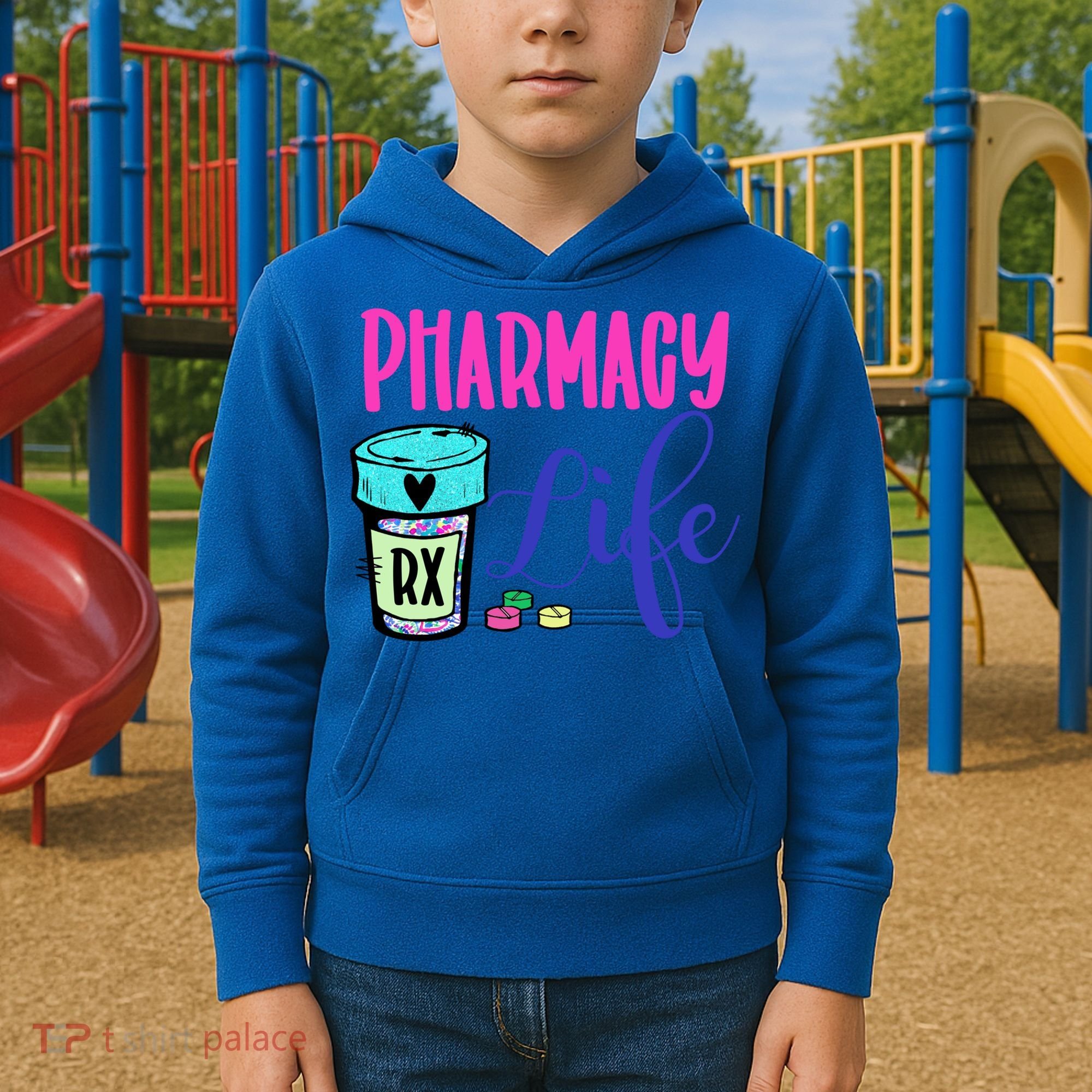 Cute Pharmacy Life Medication Pill Pharmacist Pharmacy Tech Gift Kids Hoodie