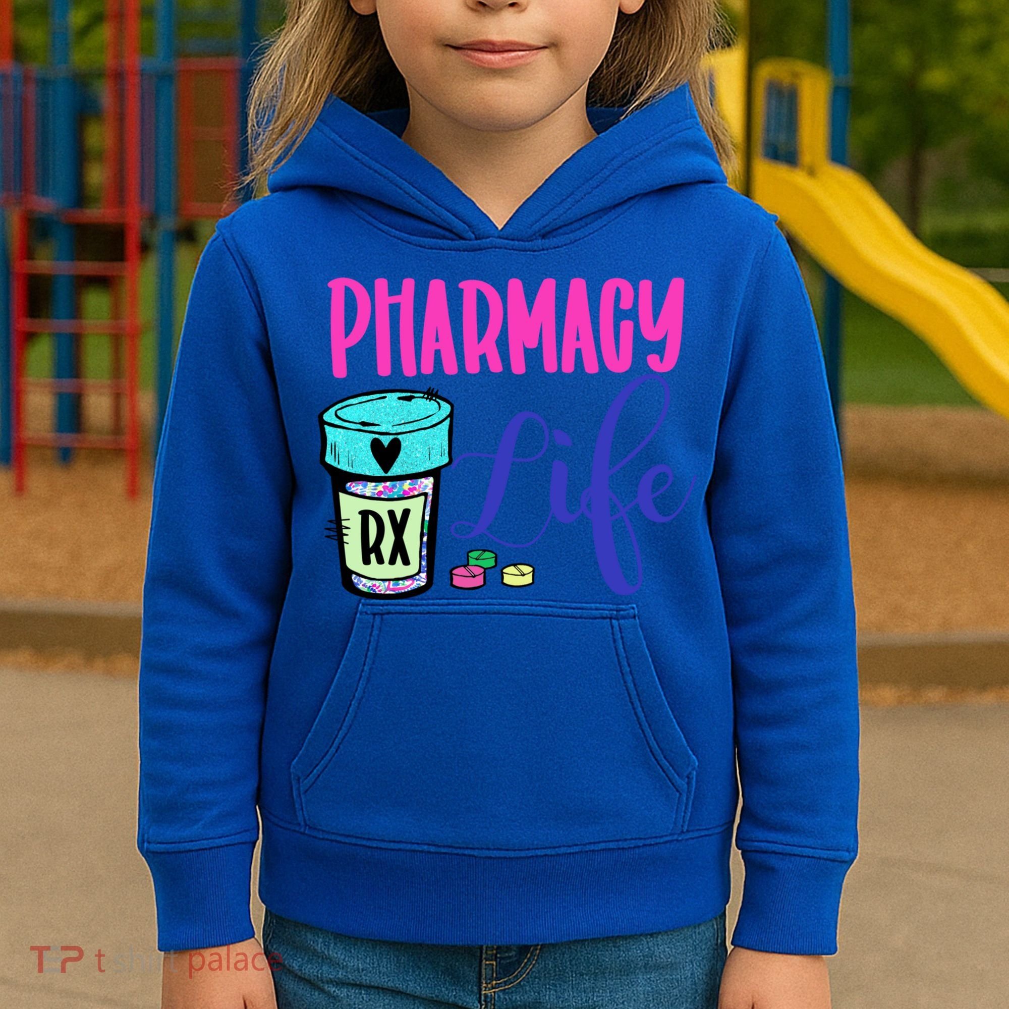 Cute Pharmacy Life Medication Pill Pharmacist Pharmacy Tech Gift Kids Hoodie