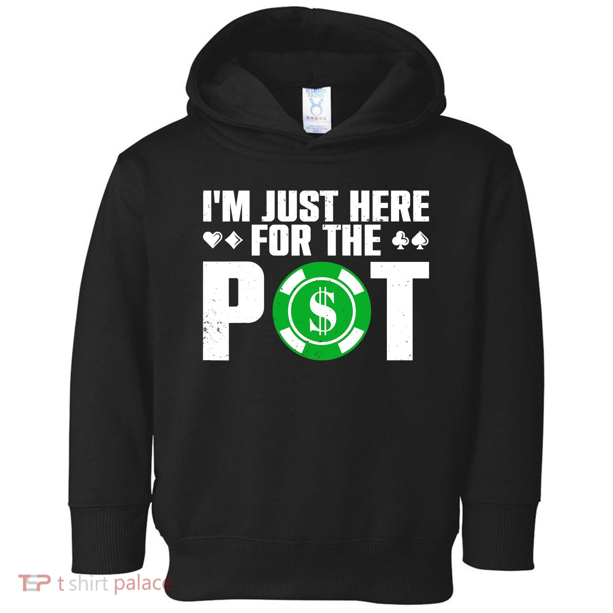 Cool Poker Lover Card Casino Player Gambler Toddler Hoodie