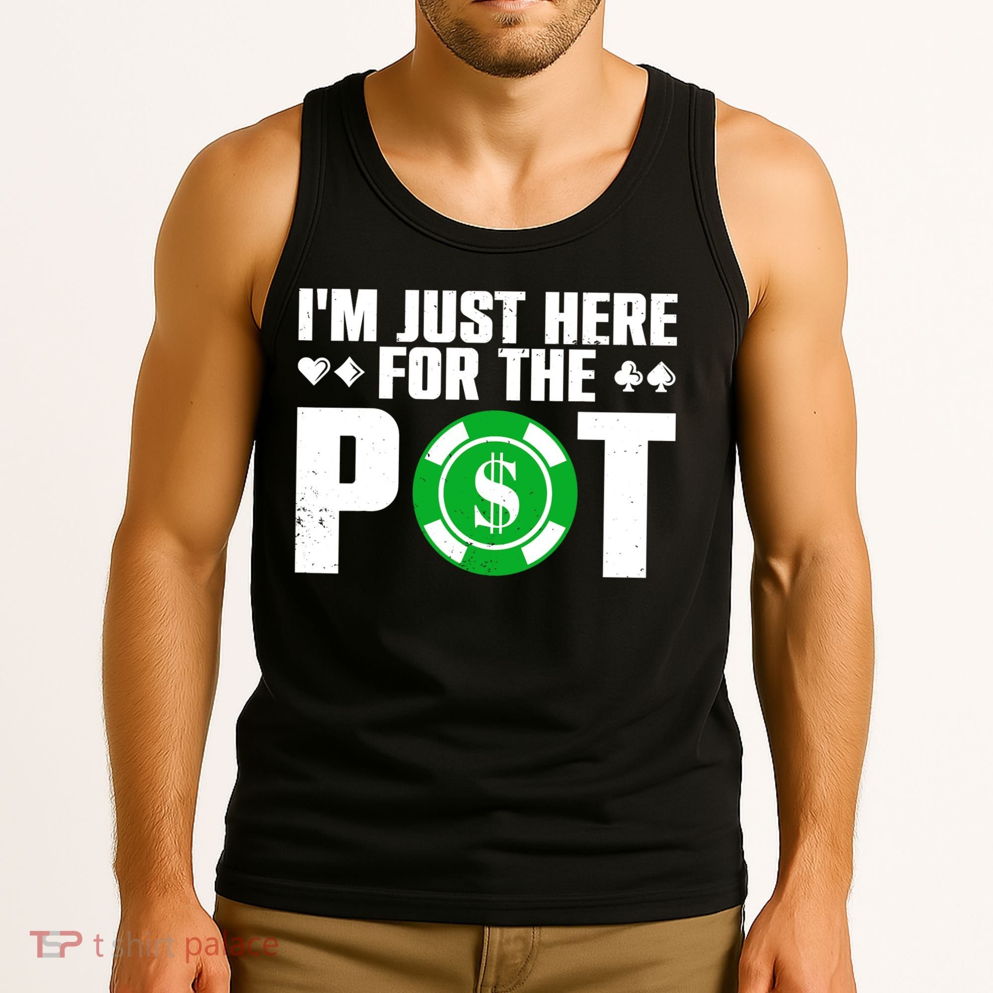 Cool Poker Lover Card Casino Player Gambler Tank Top