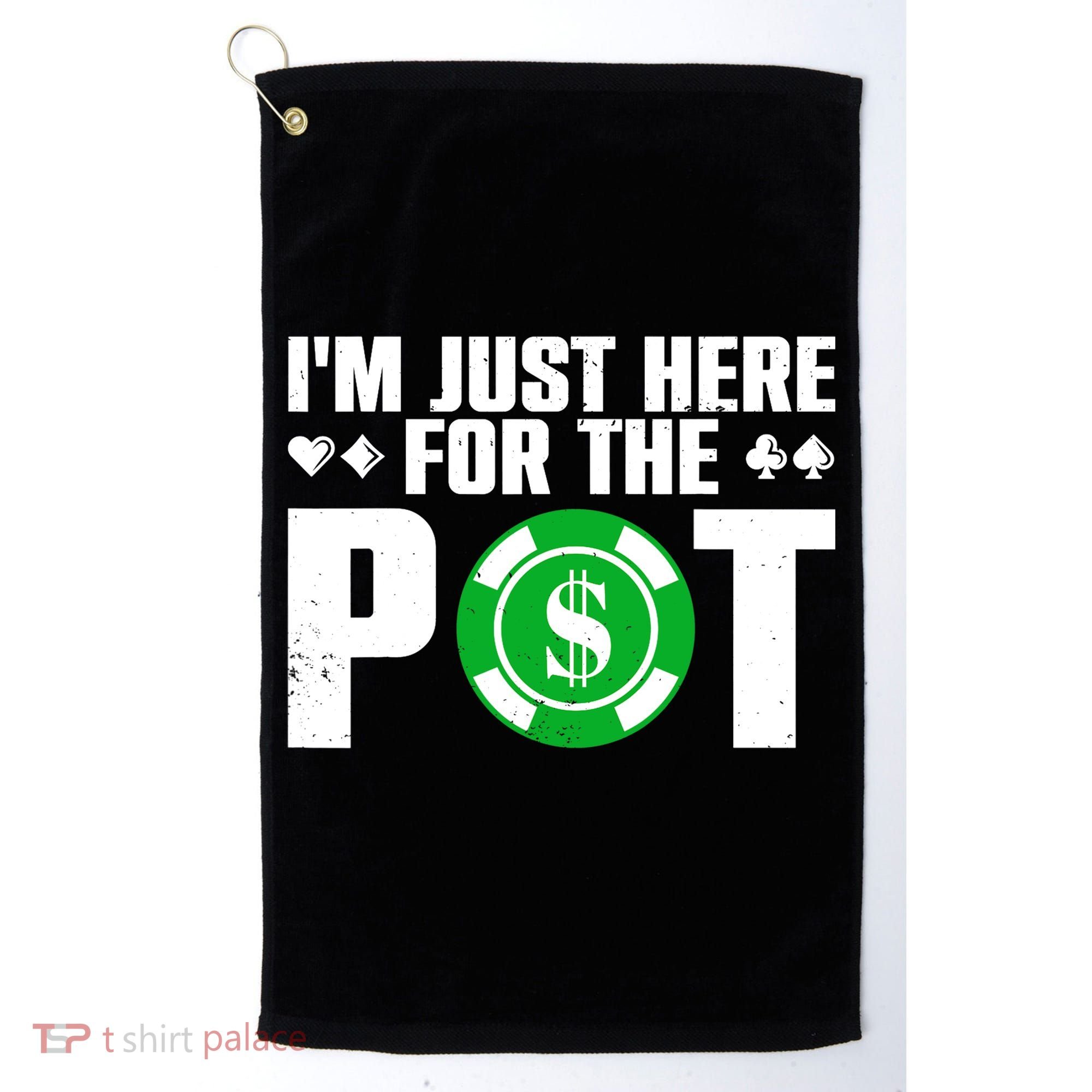 Cool Poker Lover Card Casino Player Gambler Golf Towel