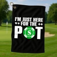 Cool Poker Lover Card Casino Player Gambler Golf Towel thumb 1