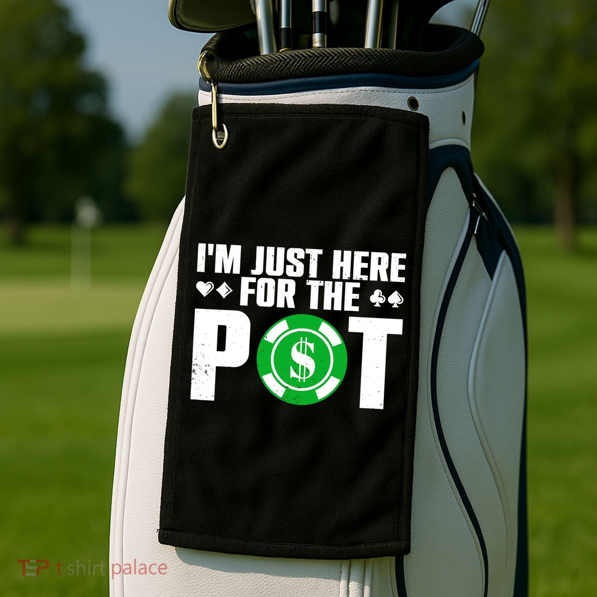 Cool Poker Lover Card Casino Player Gambler Golf Towel