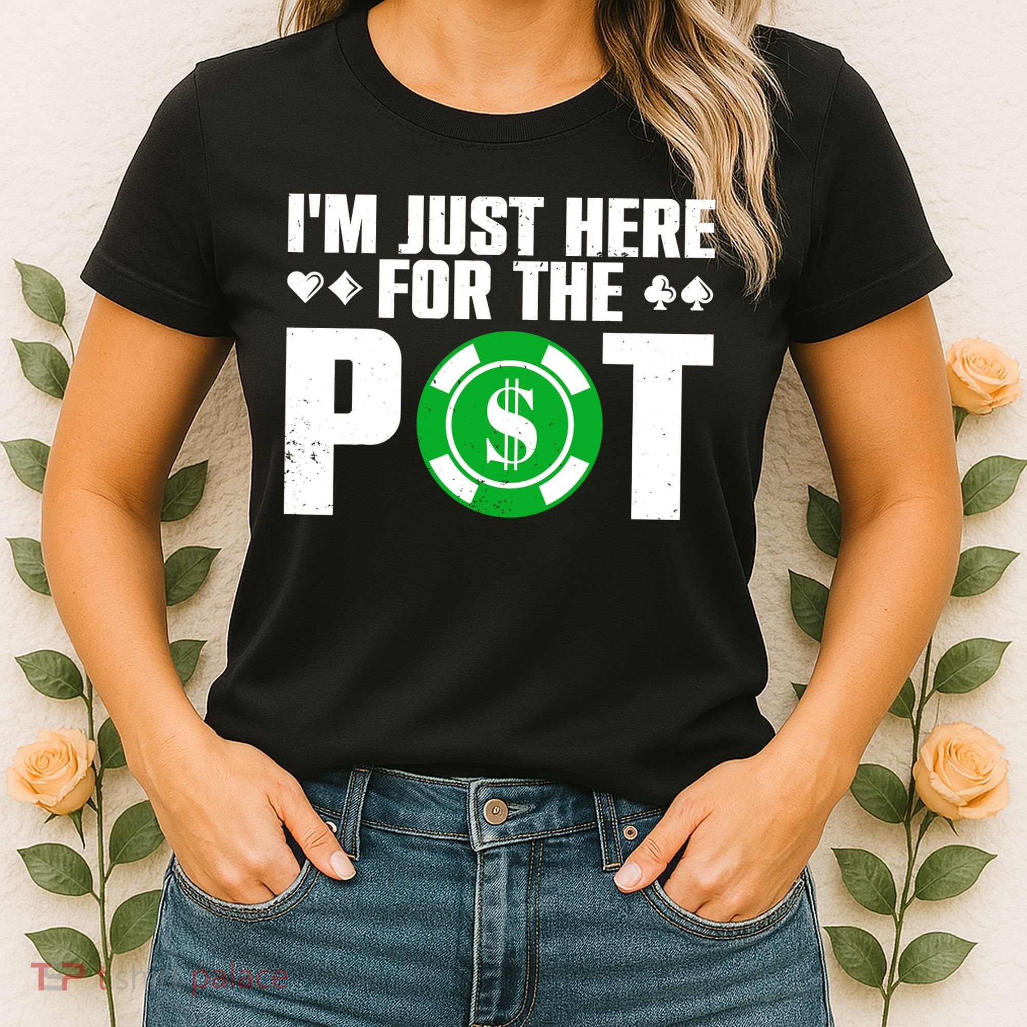 Cool Poker Lover Card Casino Player Gambler Women's T-Shirt