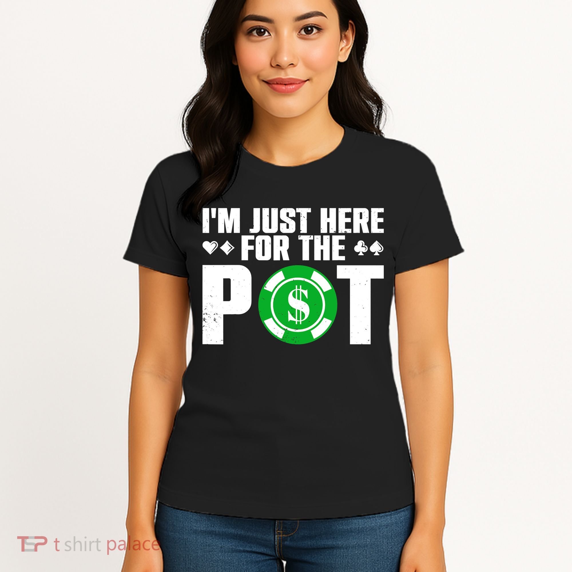Cool Poker Lover Card Casino Player Gambler Women's T-Shirt
