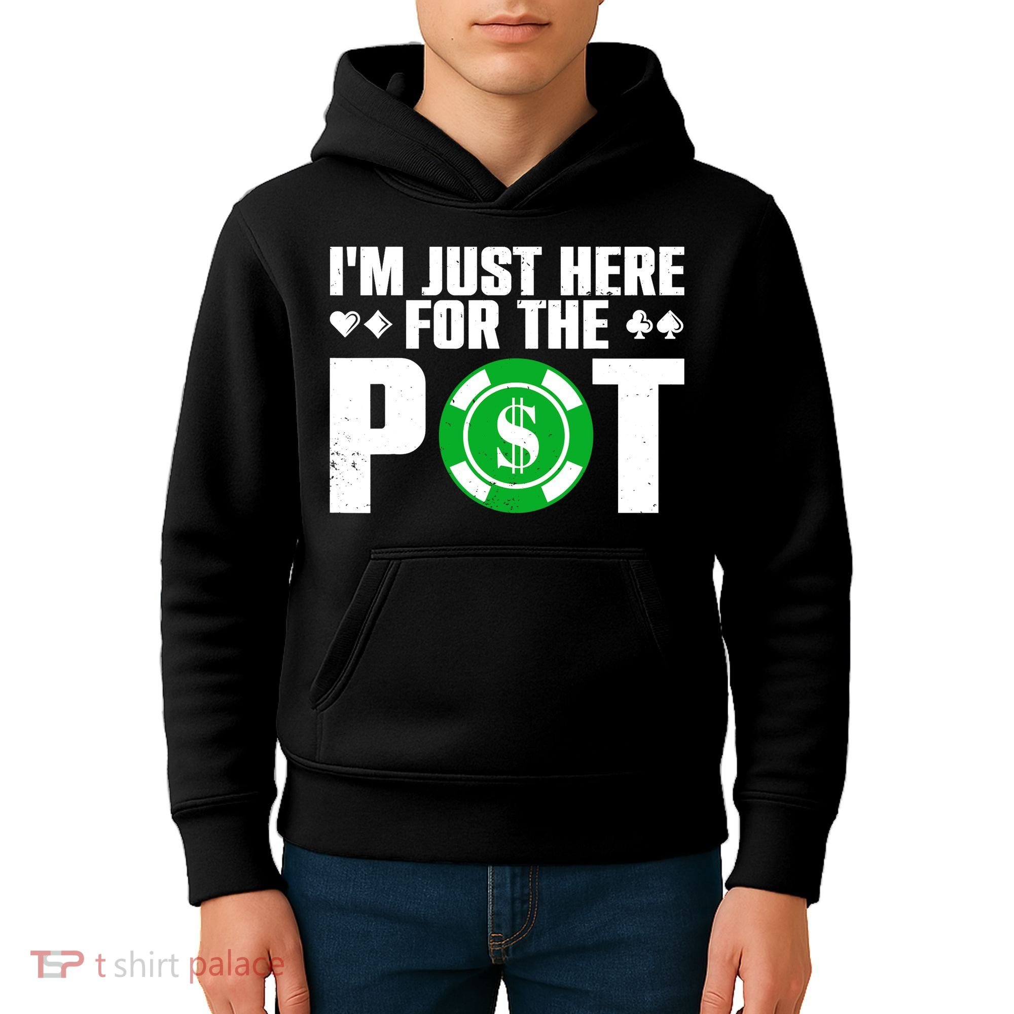 Cool Poker Lover Card Casino Player Gambler Kids Hoodie