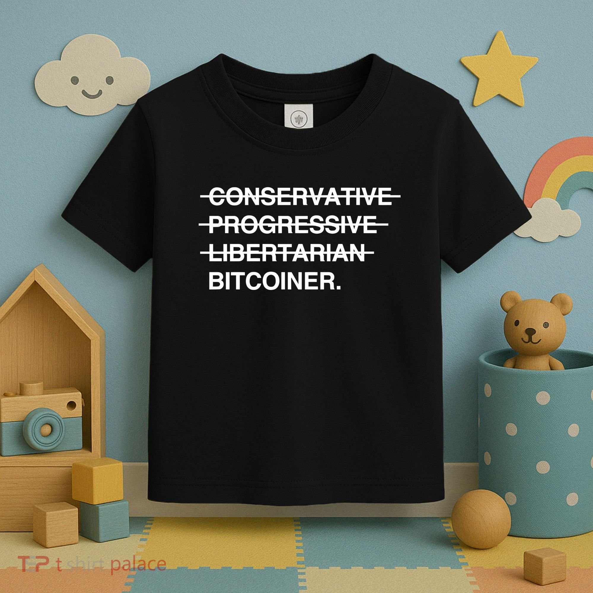Conservative Progressive Libertarian Bitcoiner Toddler T-Shirt