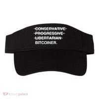 Conservative Progressive Libertarian Bitcoiner Visor thumb 0