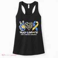 Cool Peace Love T21 Down Syndrome Awareness Support Women's Tank Top thumb 0