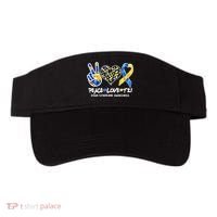 Cool Peace Love T21 Down Syndrome Awareness Support Visor thumb 0