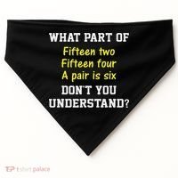 Cribbage Player Lover Joke Card Game Cribbage USA-Made Doggie Bandana thumb 0