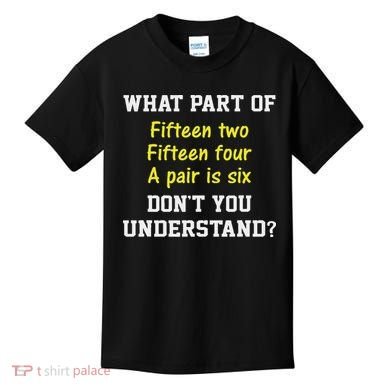 Cribbage Player Lover Joke Card Game Cribbage Kids T-Shirt
