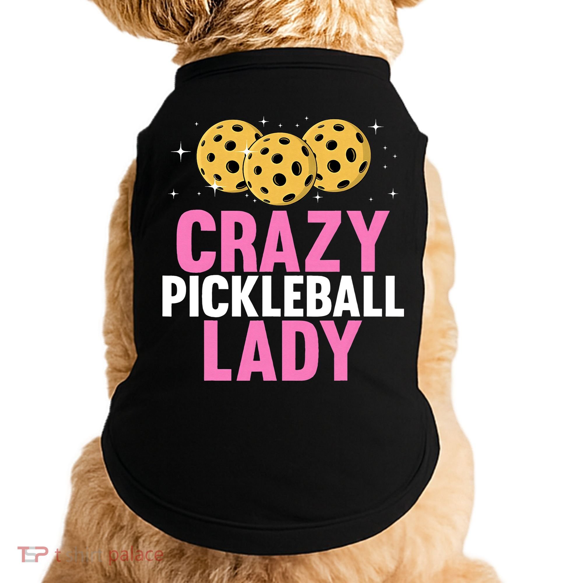 Crazy Pickleball Lady Funny Pickleball Gifts for  Doggie Tank