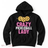 Crazy Pickleball Lady Funny Pickleball Gifts for  Hoodie thumb 0