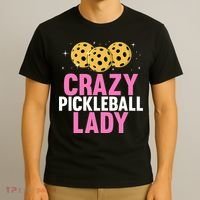 Crazy Pickleball Lady Funny Pickleball Gifts for  T-Shirt thumb 3