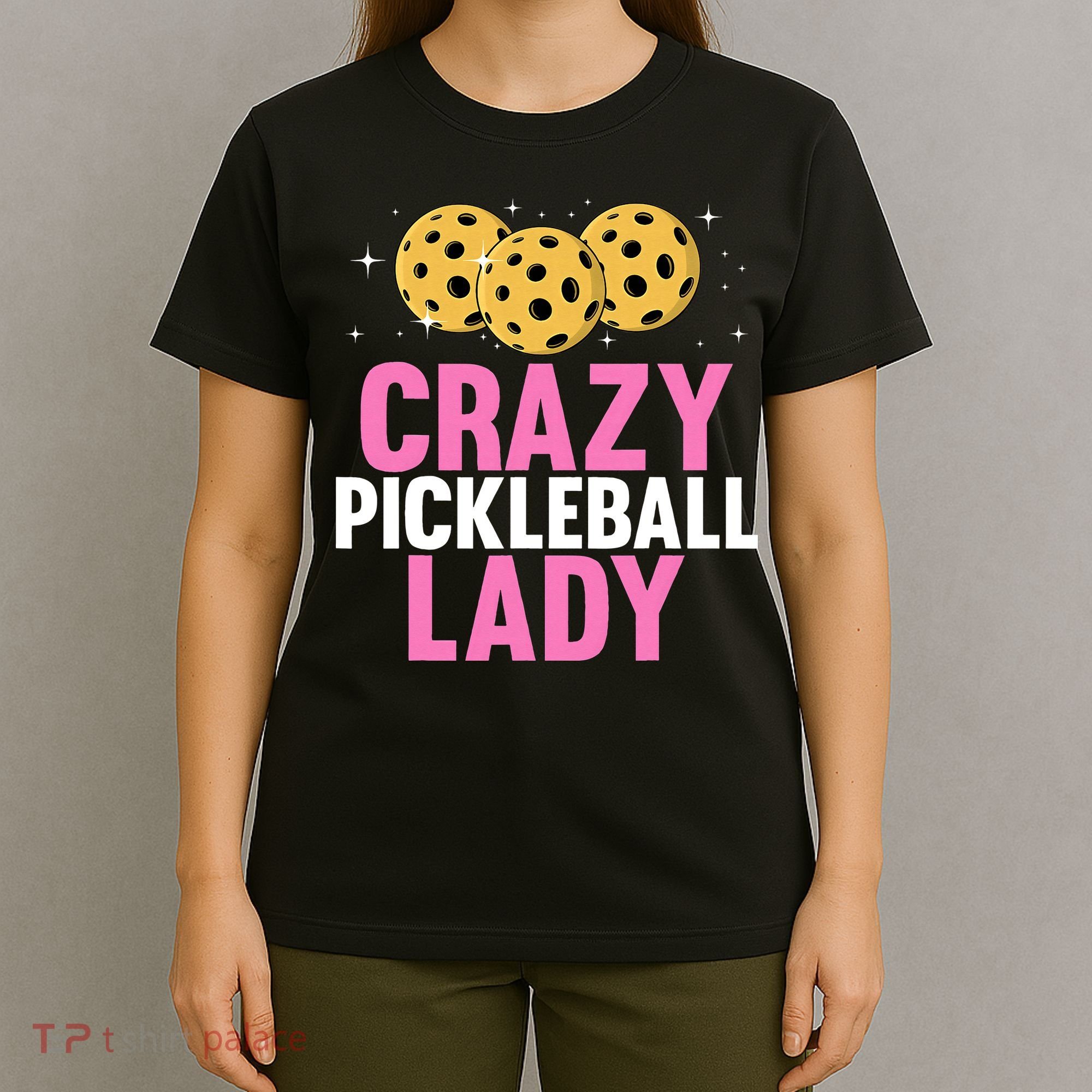 Crazy Pickleball Lady Funny Pickleball Gifts for  T-Shirt