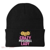 Crazy Pickleball Lady Funny Pickleball Gifts for  Beanie thumb 0