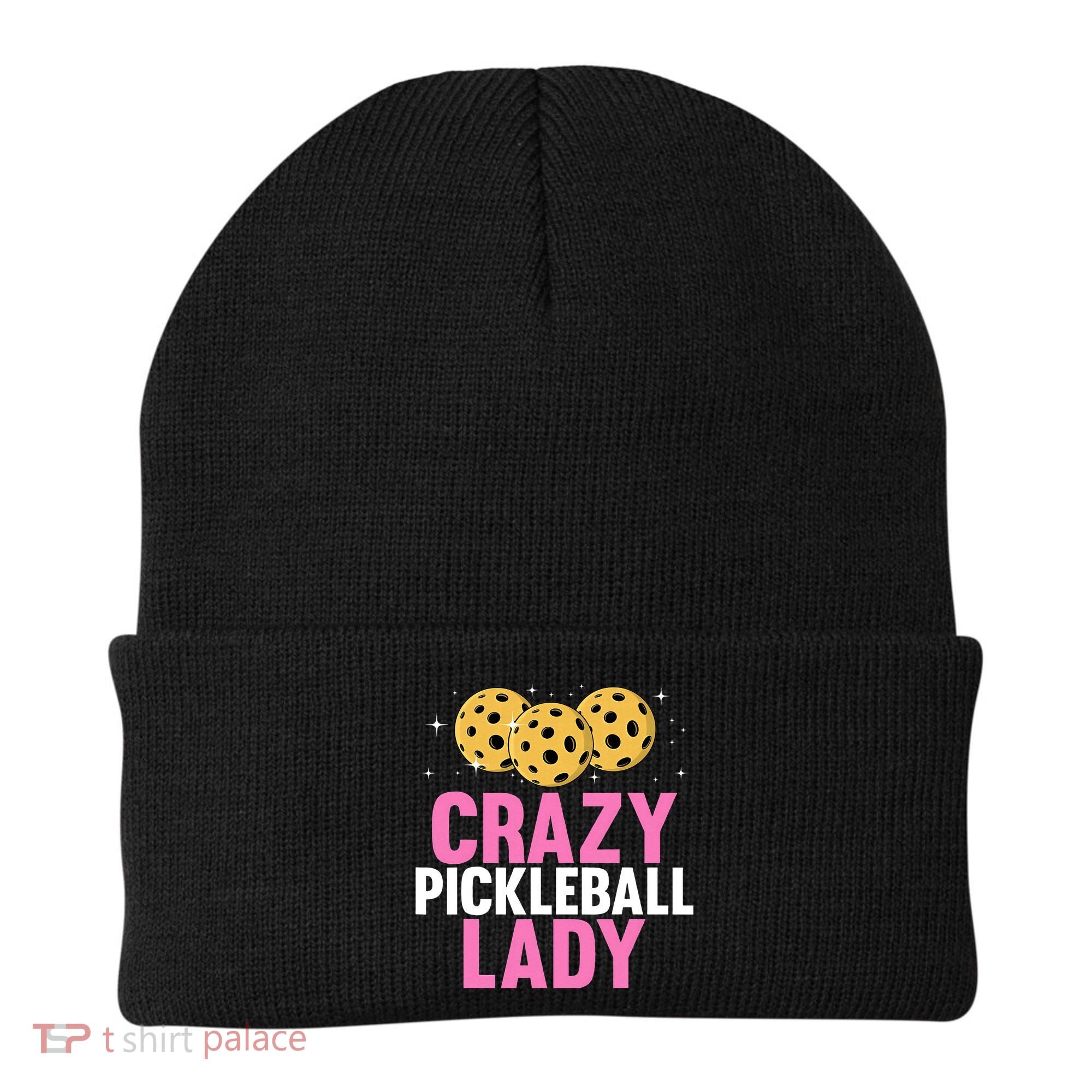 Crazy Pickleball Lady Funny Pickleball Gifts for  Beanie