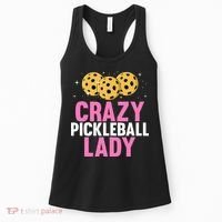Crazy Pickleball Lady Funny Pickleball Gifts for  Women's Tank Top thumb 0