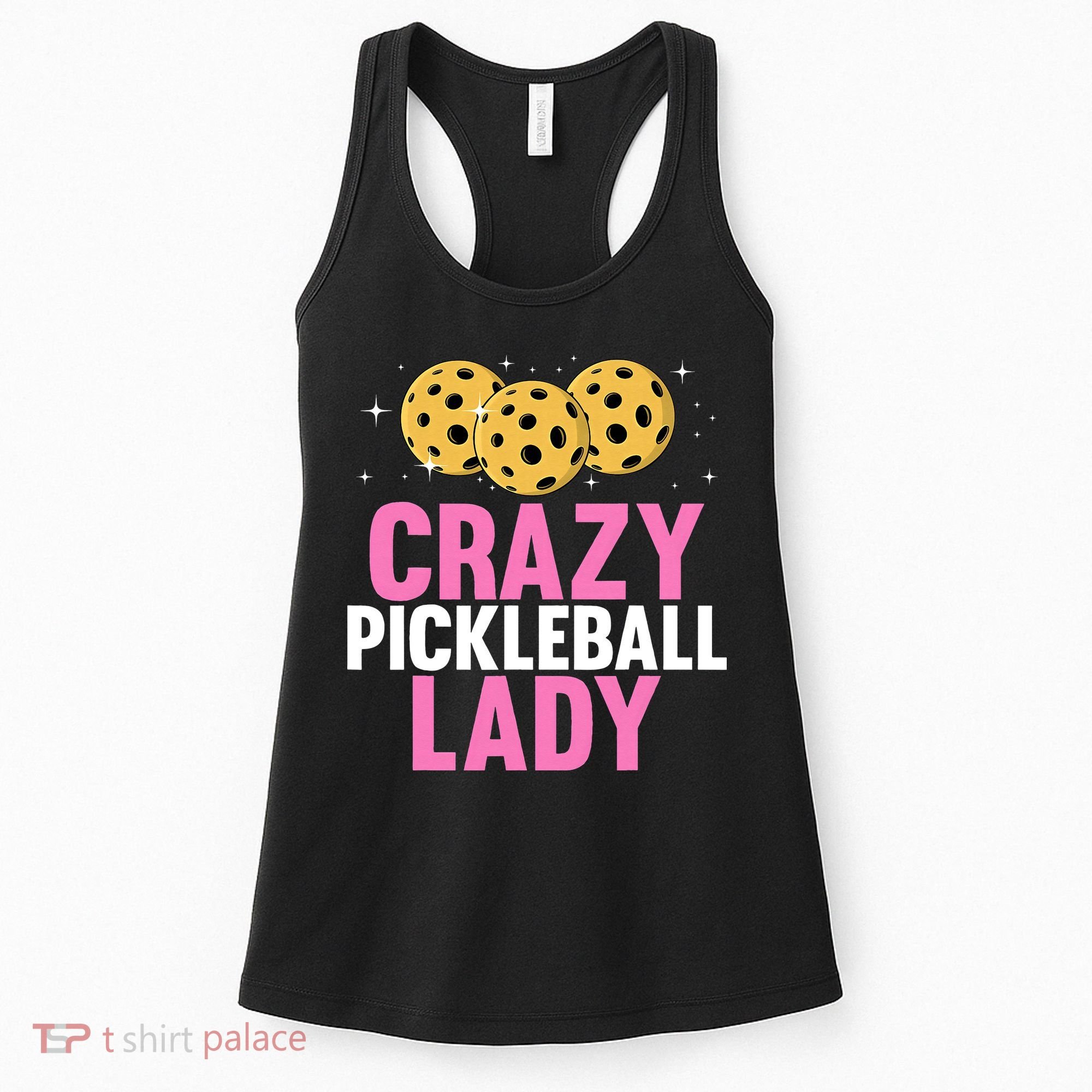 Crazy Pickleball Lady Funny Pickleball Gifts for  Women's Tank Top