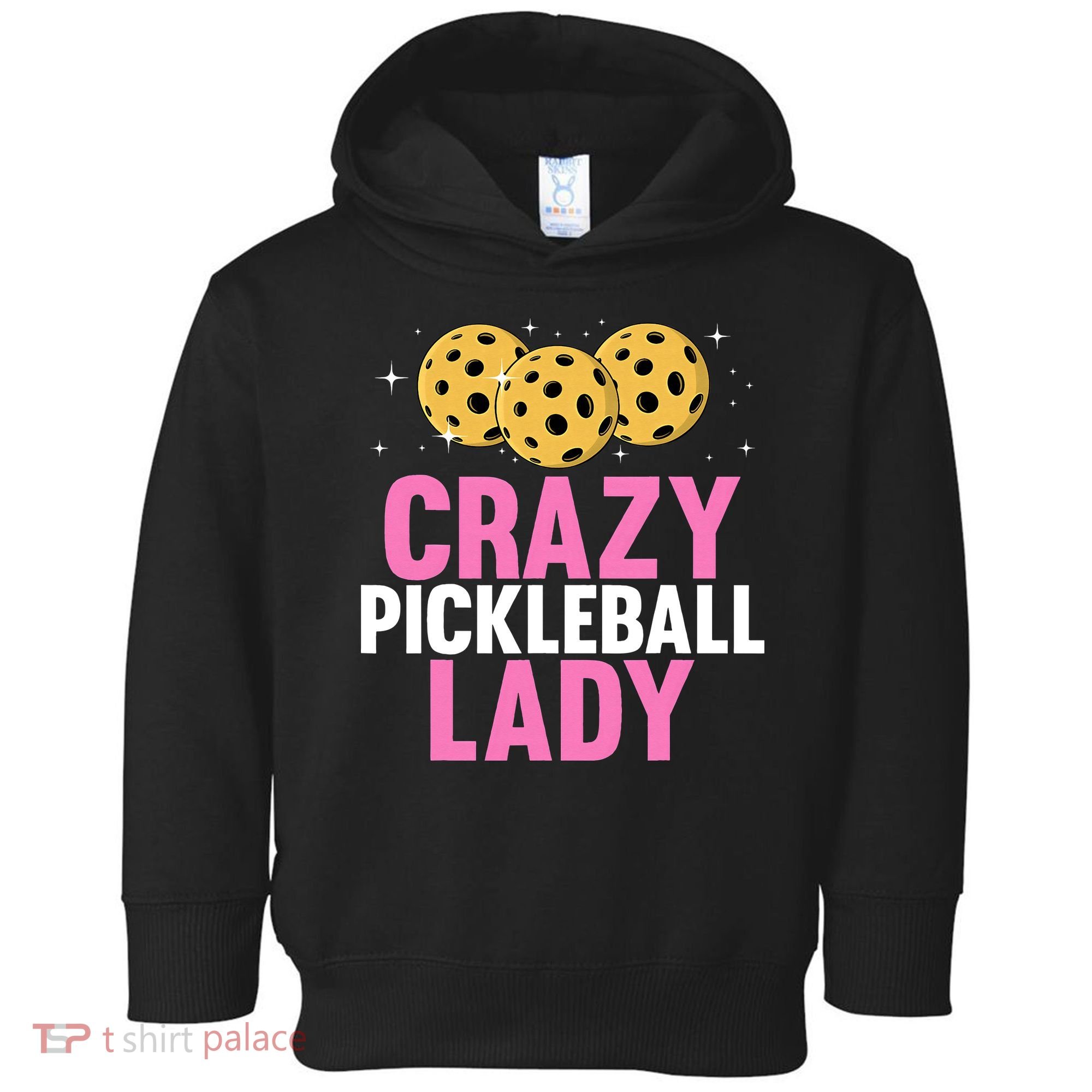 Crazy Pickleball Lady Funny Pickleball Gifts for  Toddler Hoodie