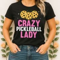 Crazy Pickleball Lady Funny Pickleball Gifts for  Women's T-Shirt thumb 2