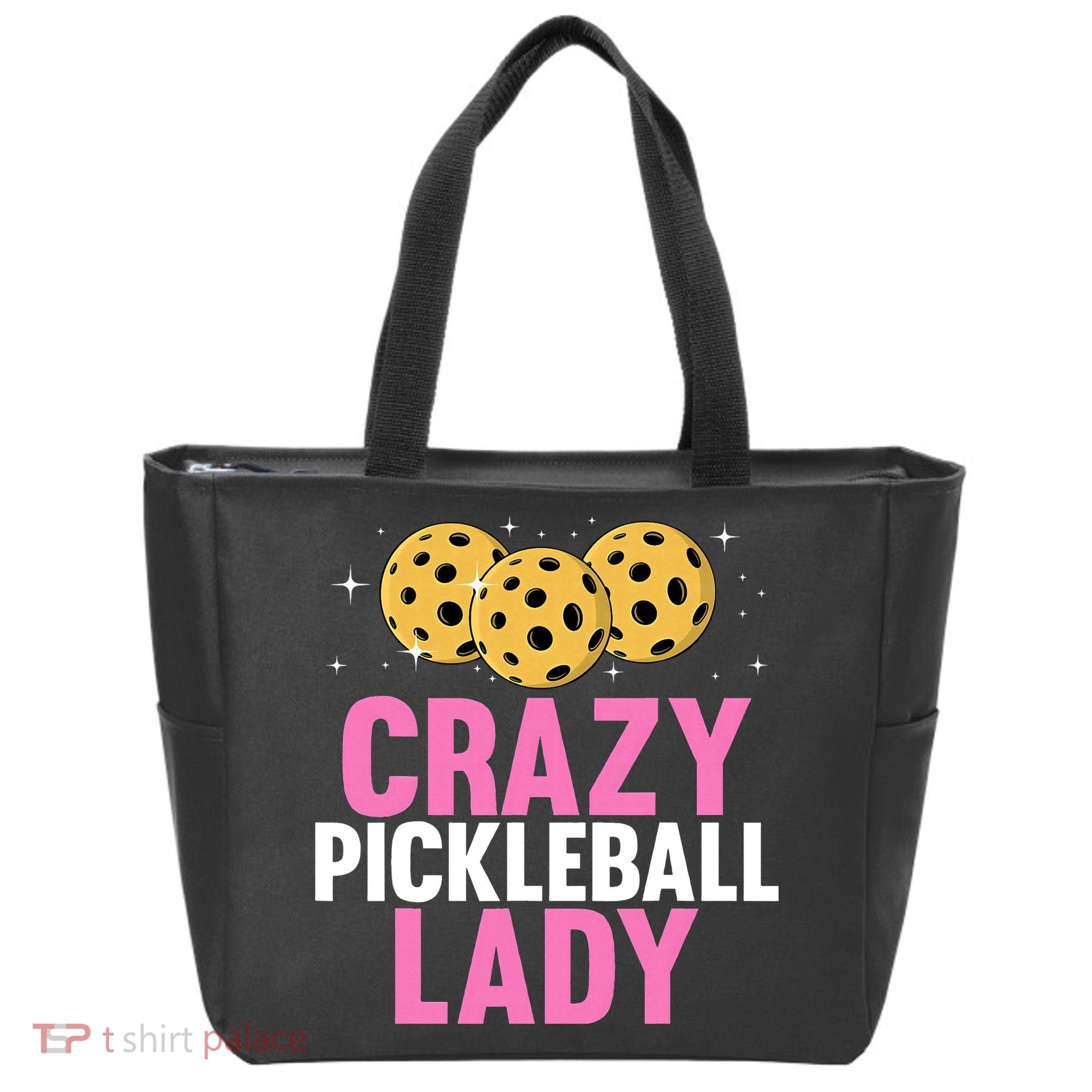 Crazy Pickleball Lady Funny Pickleball Gifts for  Tote Bag