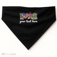 Custom Personalized Love Military USA-Made Doggie Bandana thumb 0