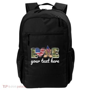 Custom Personalized Love Military Backpack