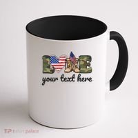 Custom Personalized Love Military Coffee Mug thumb 1