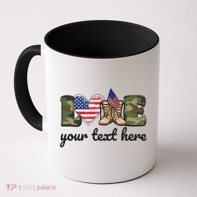 Custom Personalized Love Military Coffee Mug